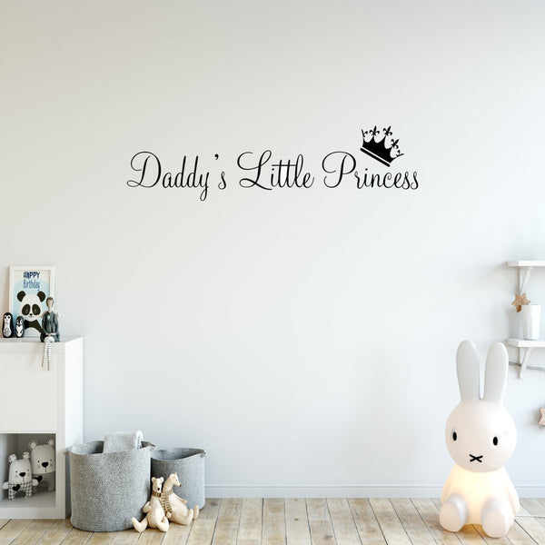 VWAQ Daddy's Little Princess Decal Nursery Wall Quotes - VWAQ Vinyl Wall Art Quotes and Prints