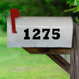 mailbox numbers black