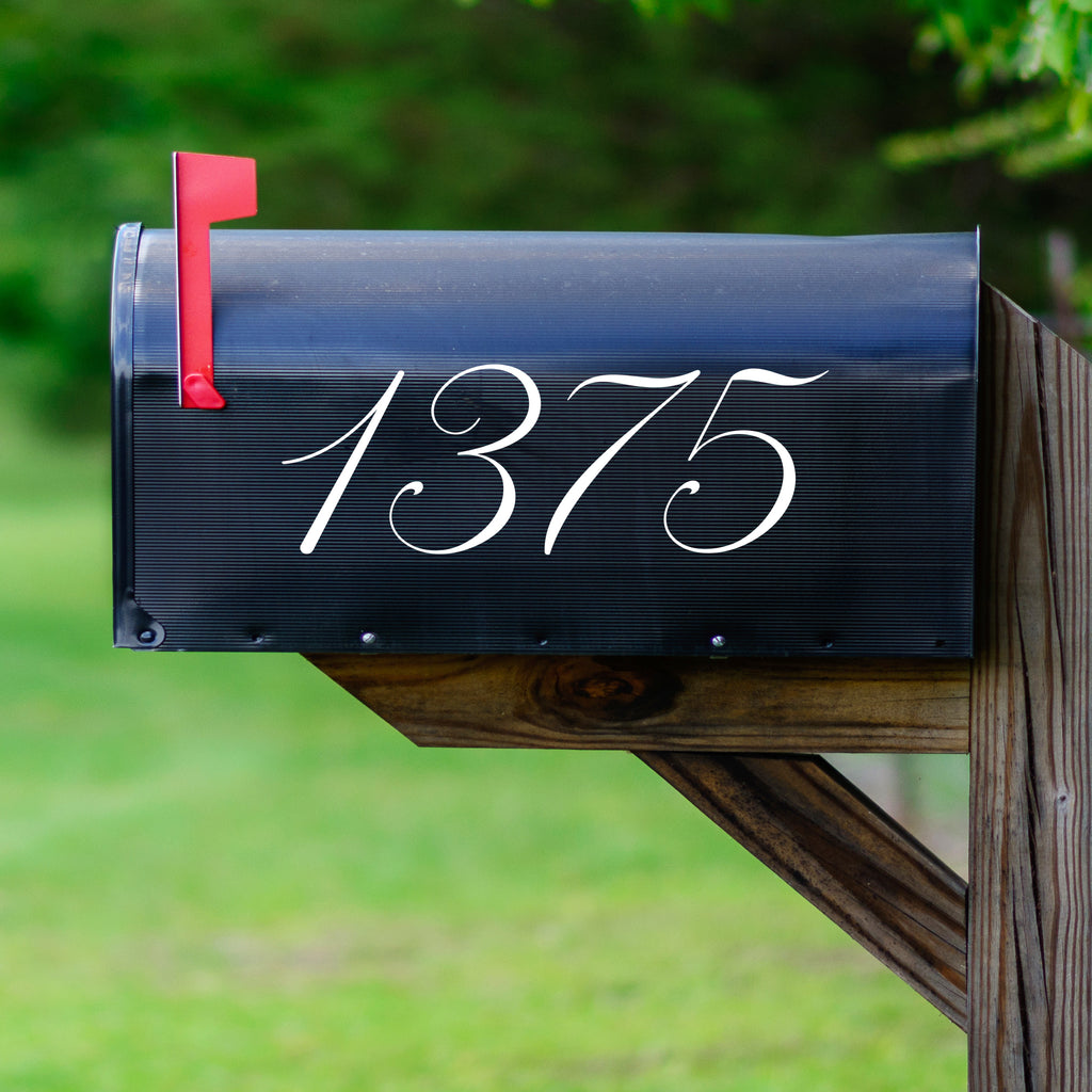 Custom Street Address Decal Decoration | Personalized Mailbox Numbers ...