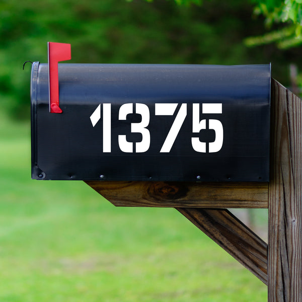 Custom Address Decal - Mailbox Stickers Personalized House Numbers VWAQ - CMB19