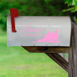 Custom Mailbox Address Decal - Family Name Sticker Personalized Decor VWAQ - CMB29