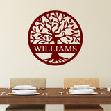 Custom Family Name Wall Decal Tree of Life VWAQ - CS63