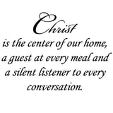 VWAQ Christ is the Center of Our Home Faith Wall Quotes Decal - VWAQ Vinyl Wall Art Quotes and Prints