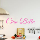 VWAQ Hello Beautiful in Italian Ciao Bella Wall Quotes Decal - VWAQ Vinyl Wall Art Quotes and Prints