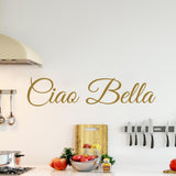 VWAQ Hello Beautiful in Italian Ciao Bella Wall Quotes Decal - VWAQ Vinyl Wall Art Quotes and Prints