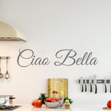 VWAQ Hello Beautiful in Italian Ciao Bella Wall Quotes Decal - VWAQ Vinyl Wall Art Quotes and Prints