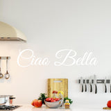 VWAQ Hello Beautiful in Italian Ciao Bella Wall Quotes Decal - VWAQ Vinyl Wall Art Quotes and Prints