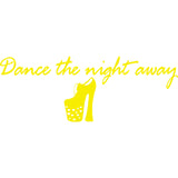Dance the Night Away Disco Wall Decals Quotes VWAQ