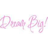 Dream Big! Inspirational Vinyl Wall Art Quotes Decal VWAQ
