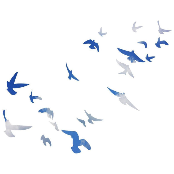 Flock of Birds Flying Wall Decals Stickers Peel and Stick Wall Art | VWAQ