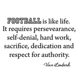 VWAQ Football Is Like Life, Vince Lombardi Quotes Wall Decal - VWAQ Vinyl Wall Art Quotes and Prints