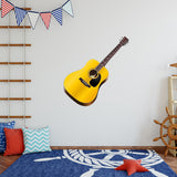 Acoustic Guitar Peel and Stick Vinyl Wall Decal - G482 - VWAQ Vinyl Wall Art Quotes and Prints