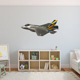 VWAQ Airplane Fighter Jet Vinyl Wall Decal - G505 - VWAQ Vinyl Wall Art Quotes and Prints