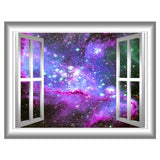 VWAQ Deep Space Window Frame Peel and Stick Vinyl Wall Decal - GJ04 - VWAQ Vinyl Wall Art Quotes and Prints