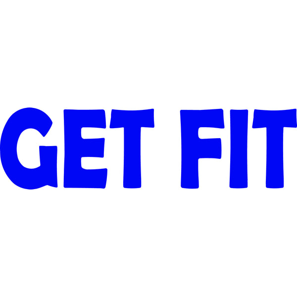 Get Fit Sticker VWAQ Get Fit Exercise Wall Quotes Decals