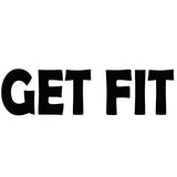 Get Fit Wall Decal - no background