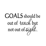 Goals Quotes Decal - no background