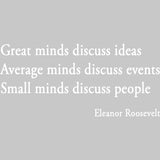 Great Minds Discuss Ideas Eleanor Roosevelt Wall Decal VWAQ