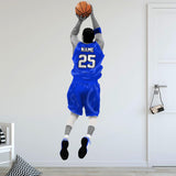 Personalized Basketball Player Wall Decal - Custom Name Sports Wall Sticker Peel and Stick VWAQ - HOL31