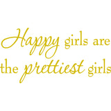 Happy Girls are the Prettiest Girls Audrey Hepburn Wall Decal VWAQ