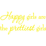 Happy Girls are the Prettiest Girls Audrey Hepburn Wall Decal VWAQ