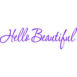 Hello Beautiful Wall Quotes Motivational Wall Art Decal VWAQ