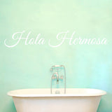 VWAQ Hello Beautiful in Spanish Hola Hermosa Wall Quotes Decal - VWAQ Vinyl Wall Art Quotes and Prints