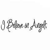 VWAQ I Believe in Angels Wall Quotes for Home Decal - VWAQ Vinyl Wall Art Quotes and Prints