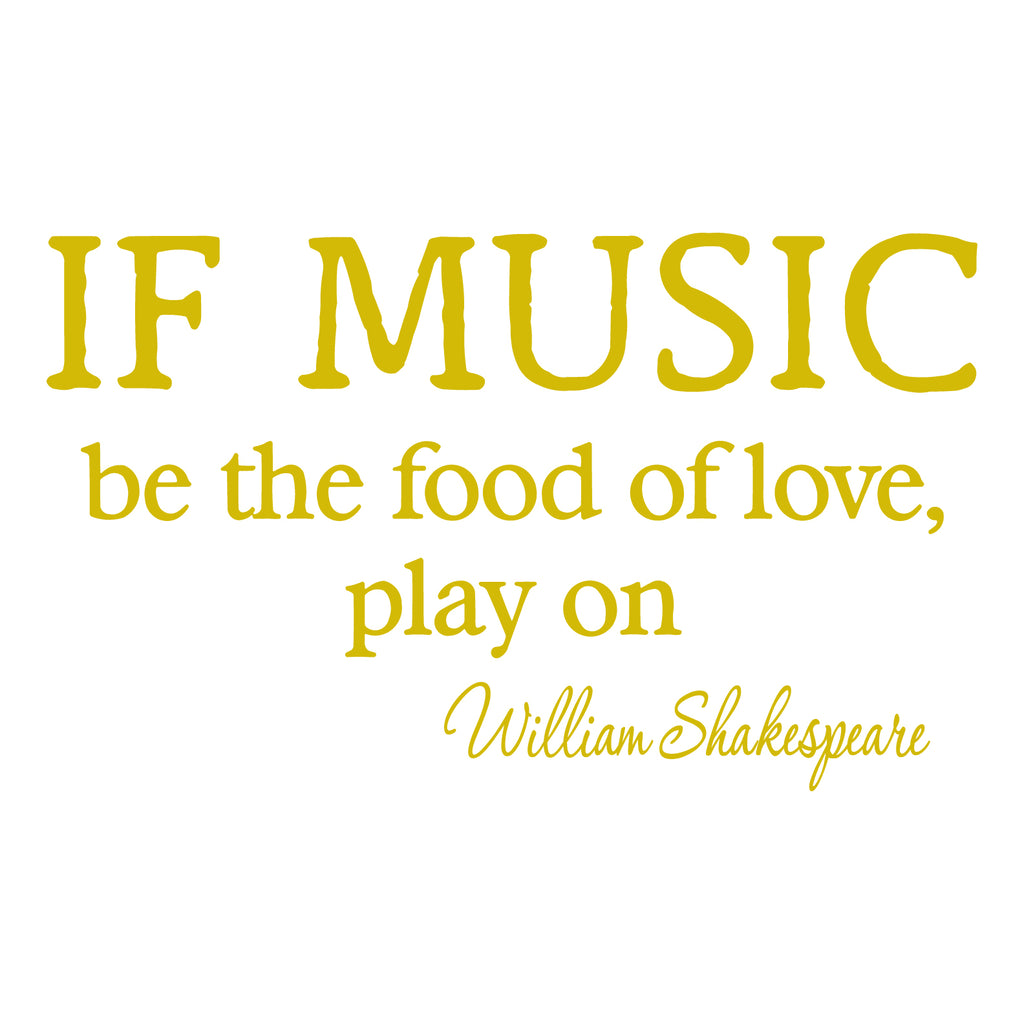 If Music Be the Food of Love Play On Shakespeare