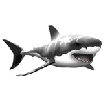 VWAQ Giant Great White Shark Wall Decal Peel and Stick Wall Decor - NA01 - VWAQ Vinyl Wall Art Quotes and Prints