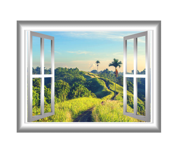 Greenery Wall Decal 3D Window Sticker Peel and Stick Mural VWAQ - NW19