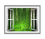 VWAQ 3D Window Frame Peel & Stick Wall Decal Outdoors View Forest Scene - NW30 - VWAQ Vinyl Wall Art Quotes and Prints