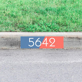 Custom Curb Sign House Number Decal Personalized Curb Home Address Sticker VWAQ - PCCD4