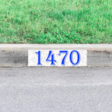 Curb Decal Numbers Custom Address Sticker Personalized Paint Splatter Outdoor Decor VWAQ - PCCD9