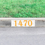 Curb Decal Numbers Custom Address Sticker Personalized Paint Splatter Outdoor Decor VWAQ - PCCD9