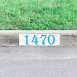 Curb Decal Numbers Custom Address Sticker Personalized Paint Splatter Outdoor Decor VWAQ - PCCD9