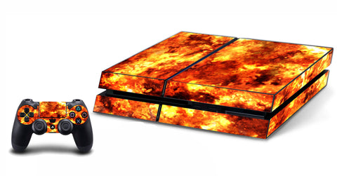 VWAQ PS4 Fire Skin For Console And Controller Flame Skin For Playstation 4 - VWAQ Vinyl Wall Art Quotes and Prints