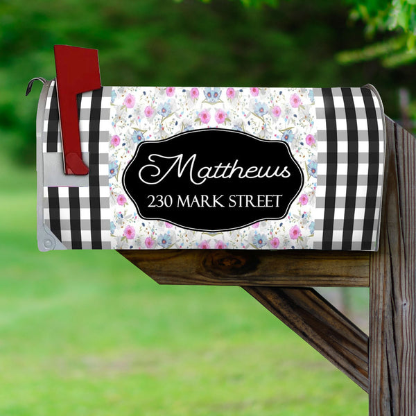 Customized Magnetic Mailbox Cover Floral - Personalized Address Mailbox Summer Decor VWAQ - PMBM10