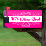 Flora Personalized Mailbox Decals Cover Custom Address VWAQ - PMBM17