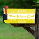 Flora Personalized Mailbox Decals Cover Custom Address VWAQ - PMBM17