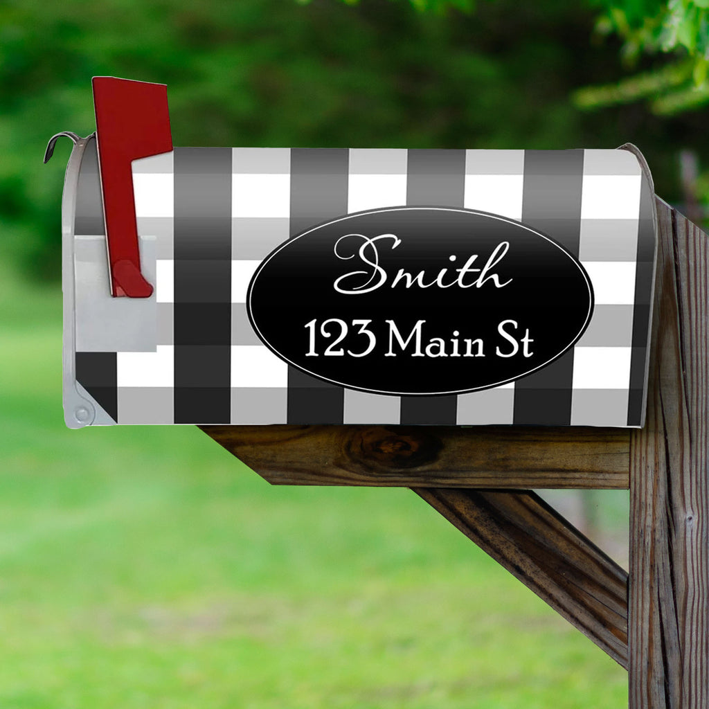 Engraved Plastic Adhesive Sign for Personalized Mailbox Standard