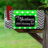 Custom Mailbox Cover - Personalized Magnetic Mailbox Wrap Name and Address VWAQ - PMBM8