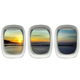 Airplane Window Wall Decals Sunset Beach Aviation Wall Art - PPW22 - VWAQ Vinyl Wall Art Quotes and Prints