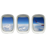 VWAQ Pack of 3 Airplane Window Wing Cloud View Peel and Stick Vinyl Wall Decal - PPW27 - VWAQ Vinyl Wall Art Quotes and Prints