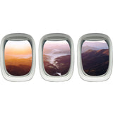VWAQ Pack of 3 Landscape Wall Stickers Airplane Window Decals Kids Room Decor - PPW7 - VWAQ Vinyl Wall Art Quotes and Prints
