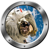 Astronaut Outer Space Window Porthole Removable Wall Decal - PS16 - VWAQ Vinyl Wall Art Quotes and Prints