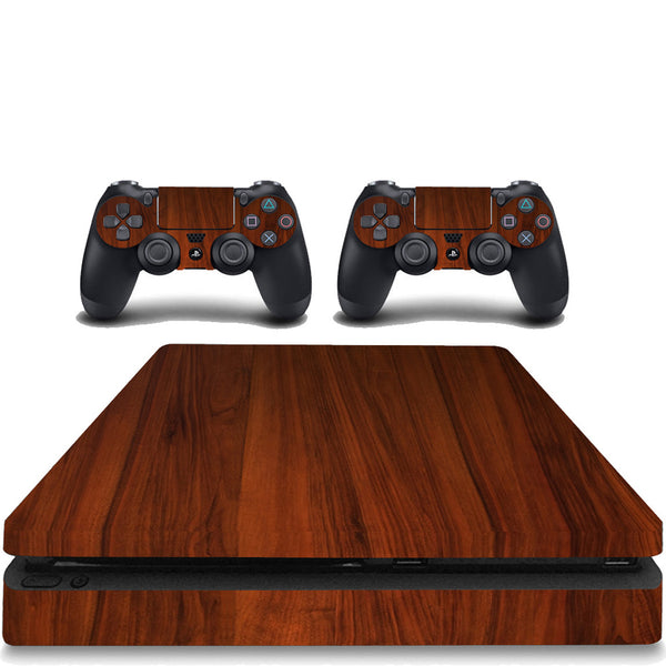 VWAQ PS4 Slim Decal Wood Skin Playstation 4 Slim Sticker Woodgrain Cover - PSGC4 - VWAQ Vinyl Wall Art Quotes and Prints