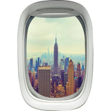 VWAQ New York City Empire State Building Airplane Window View Vinyl Wall Decal - PW12 - VWAQ Vinyl Wall Art Quotes and Prints