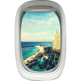 Beach Resort Aerial View Airplane Window Wall Decal - PW14 - VWAQ Vinyl Wall Art Quotes and Prints