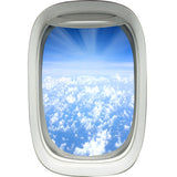 VWAQ Peel and Stick Airplane Window Clouds View Vinyl Wall Decal - PW5 - VWAQ Vinyl Wall Art Quotes and Prints